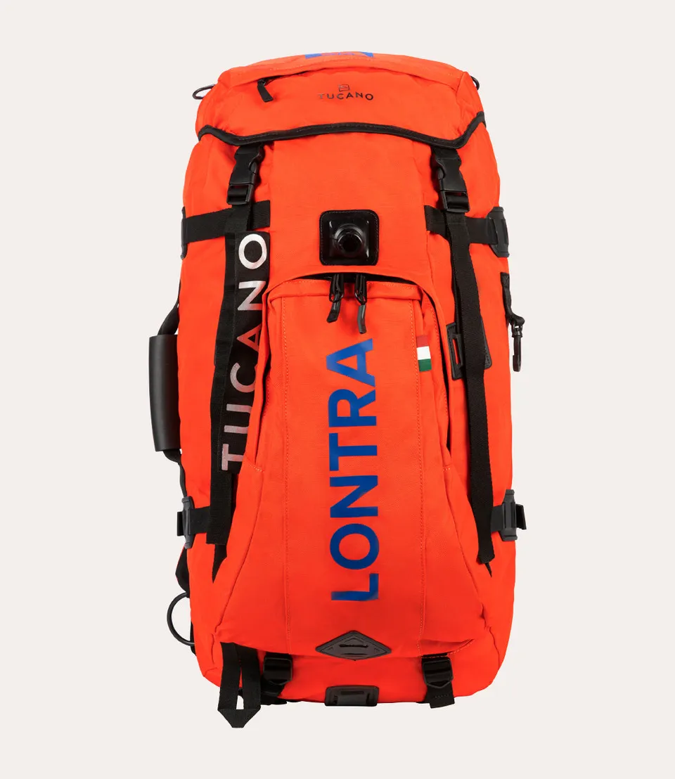 Tucano Lontra Dry-Bag-Rucksack 70L Orange Schwimmfähig