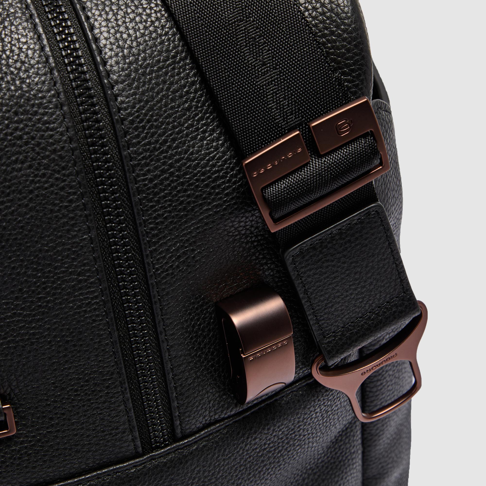 Piquadro Rover x Maserati Reisetasche Leder Schwarz