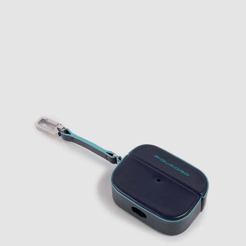 Piquadro Connequ AirPods Pro Hülle Leder schwarz