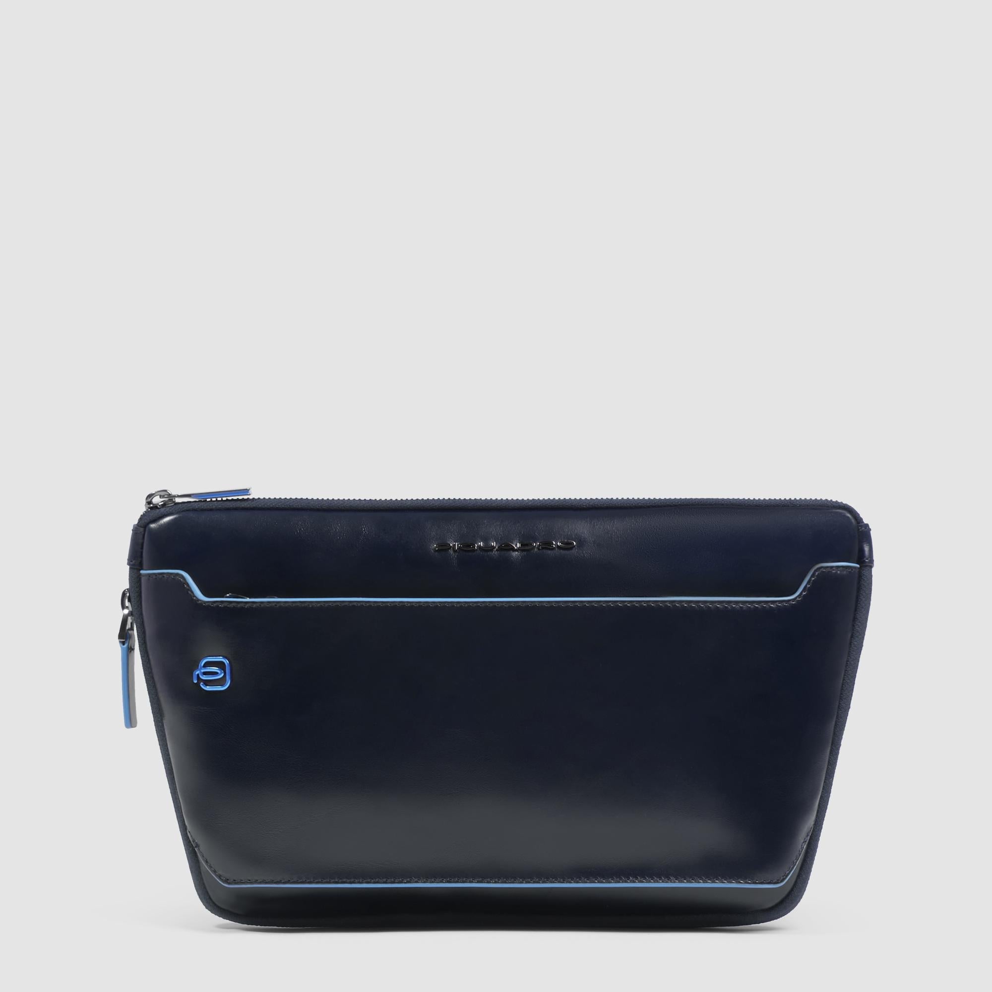 Piquadro Urban Bauchtasche Leder Dunkelblau erweiterbar