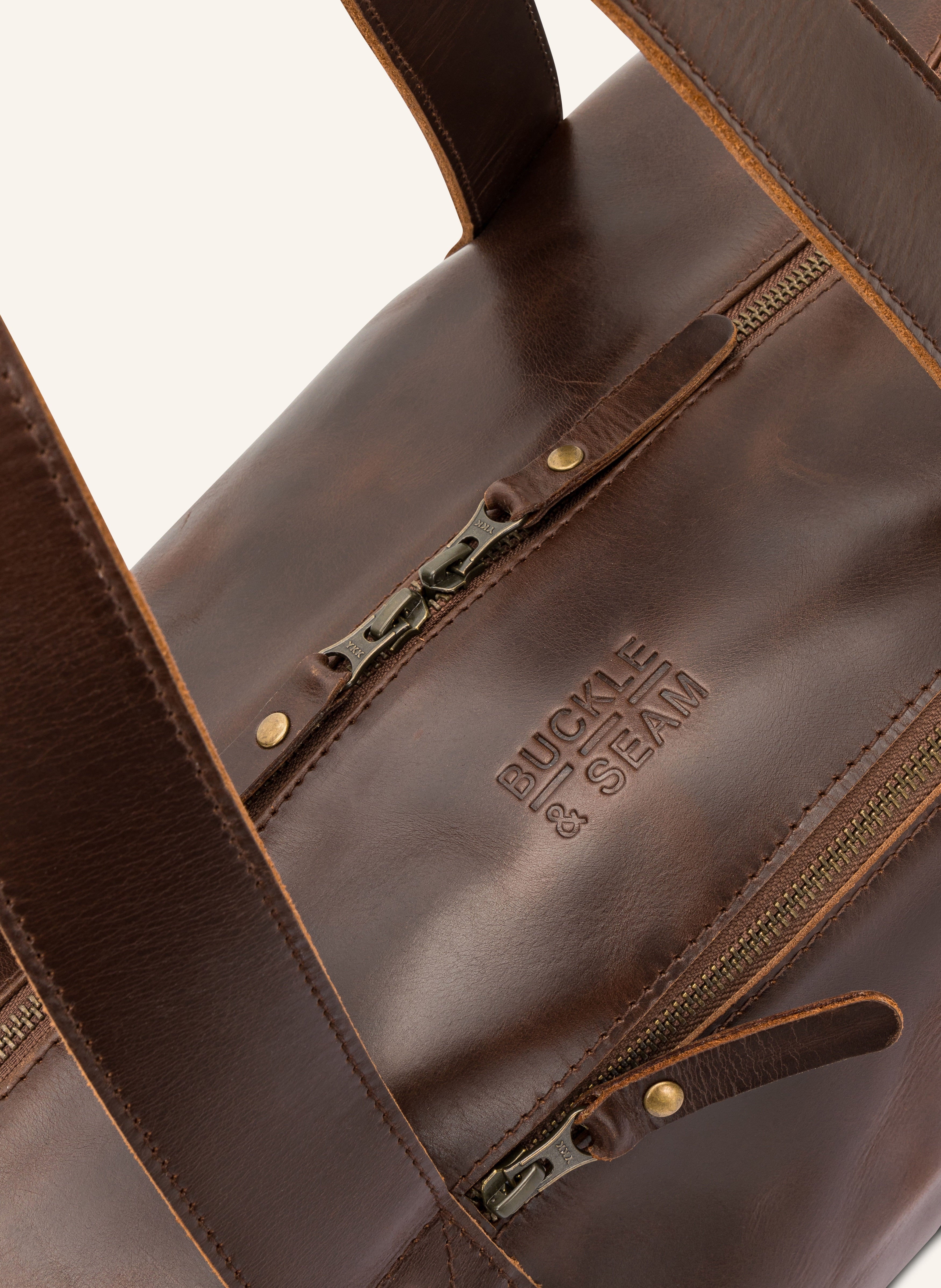 Buckle & Seam Chap Duffle Bag Leder Braun 16,5L