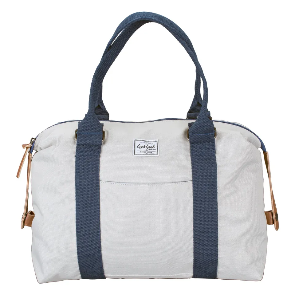 Lightpak Sweetbox Damentasche Beige-Blau mit Schulterriemen