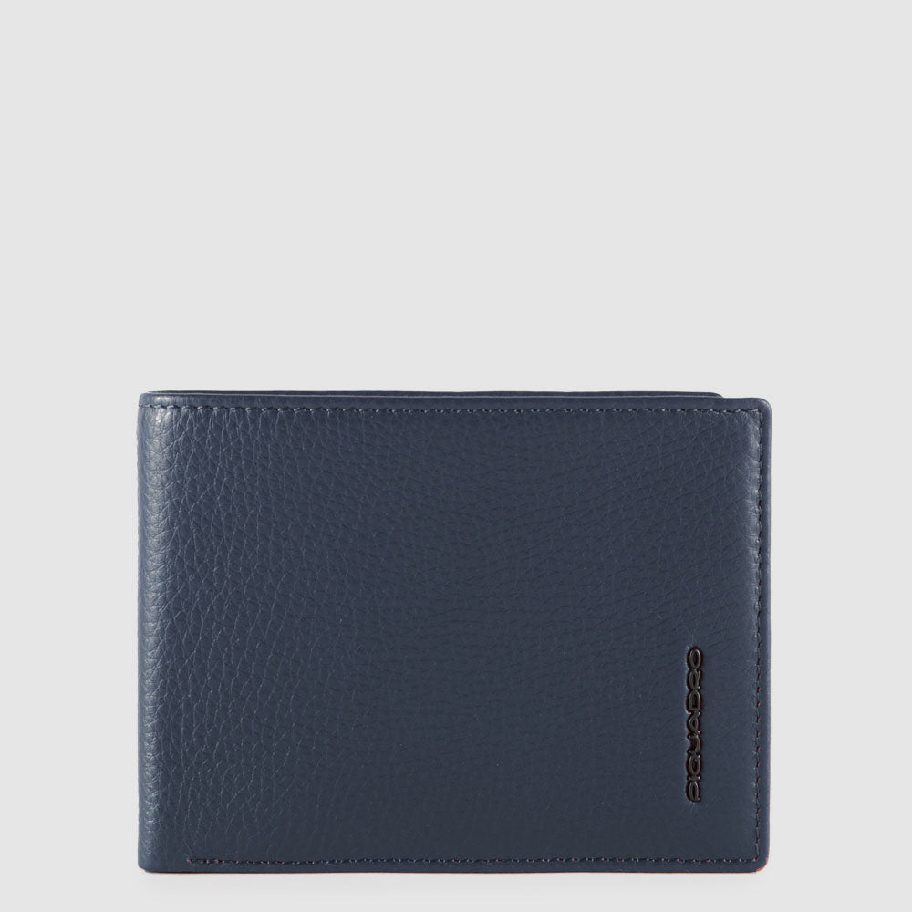 Piquadro Blue Square Geldbörse Herren Leder Münzfach RFID