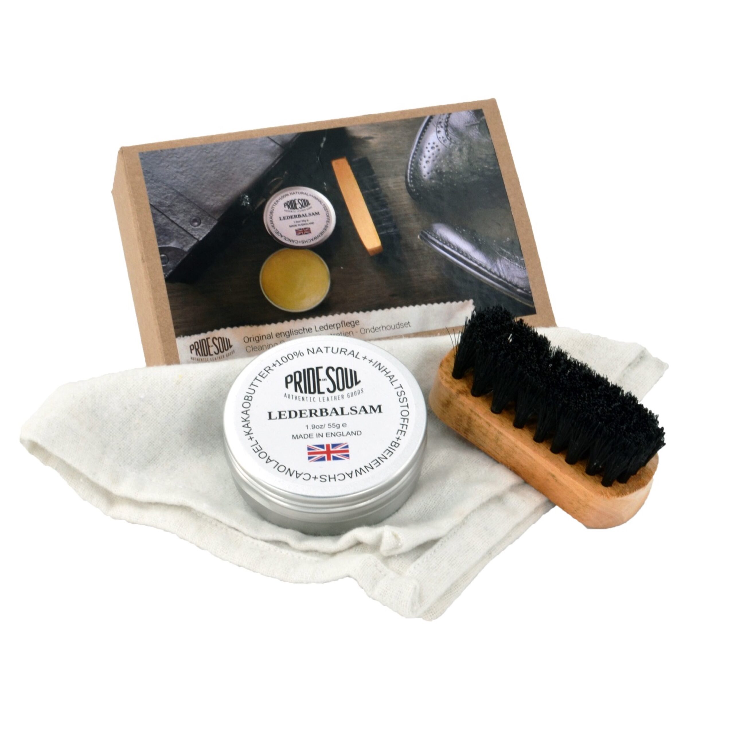 Pride and Soul Lederpflegeset 3-teilig Pflegeset neutral 3 Teile