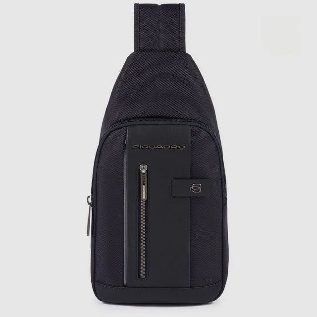 Piquadro Urban Sling-Rucksack Herren schwarz LED-Licht
