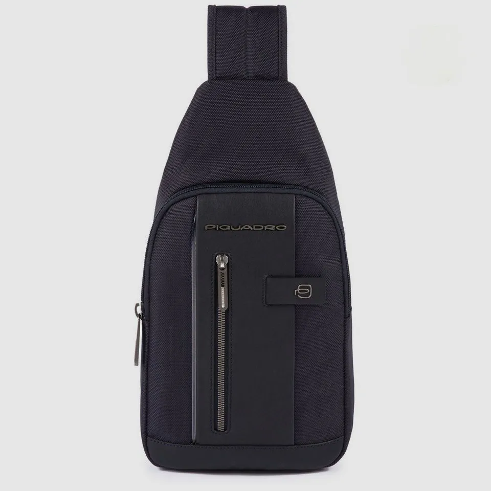 Piquadro Urban Sling-Rucksack Herren schwarz LED-Licht
