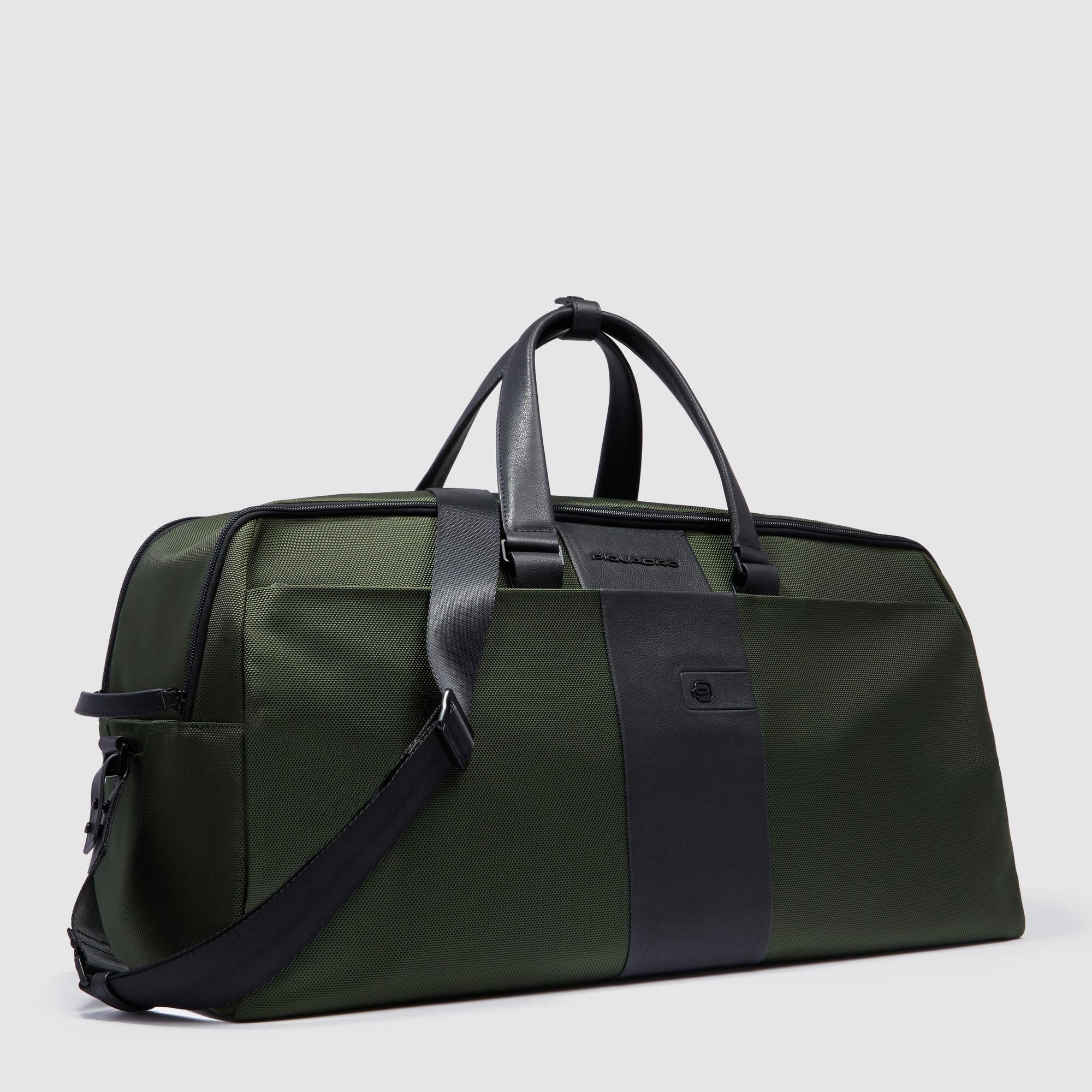 Piquadro Corner 2.0 Reisetasche schwarz recycelt Duffle