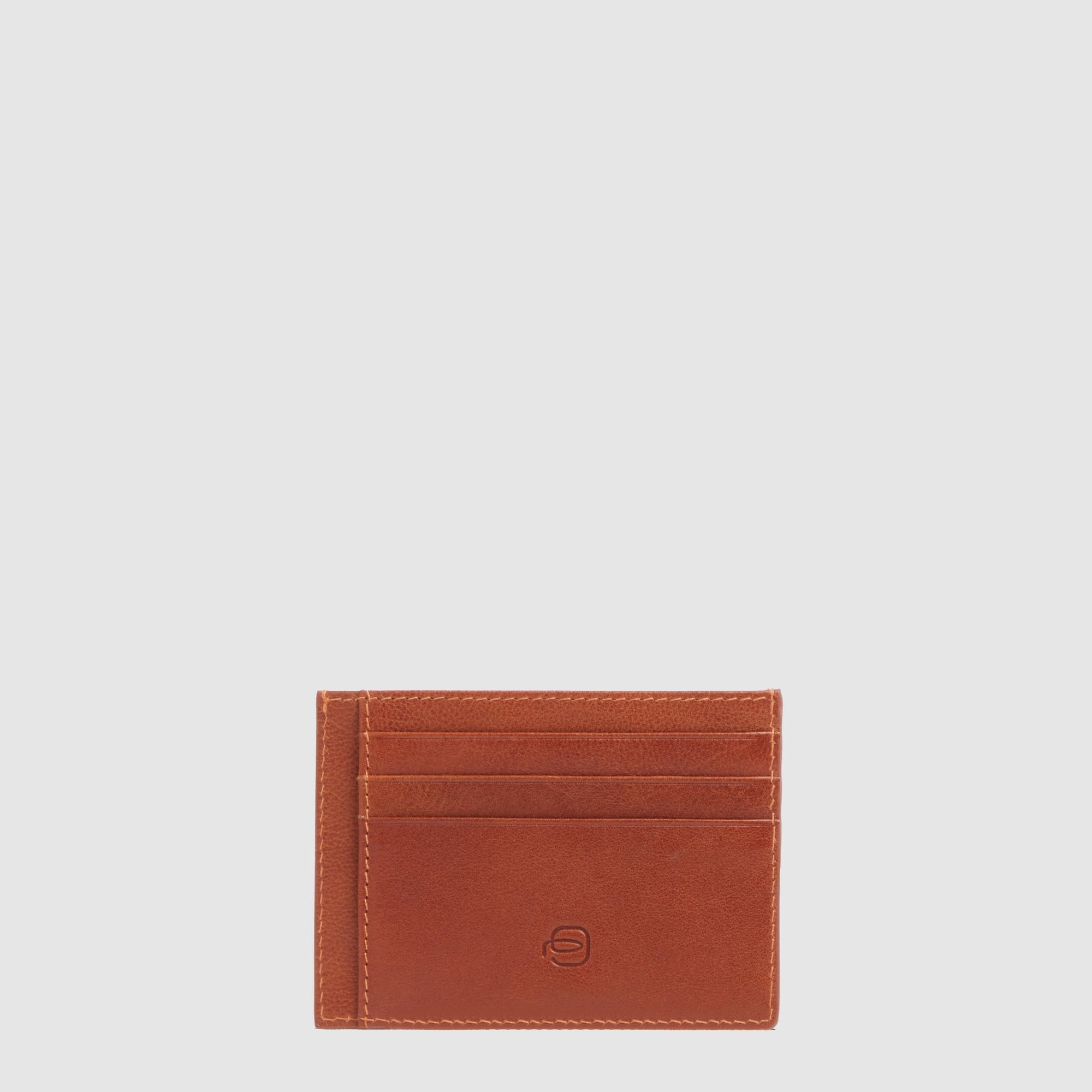 Piquadro Blue Square Kartenetui Herren Schwarz Leder