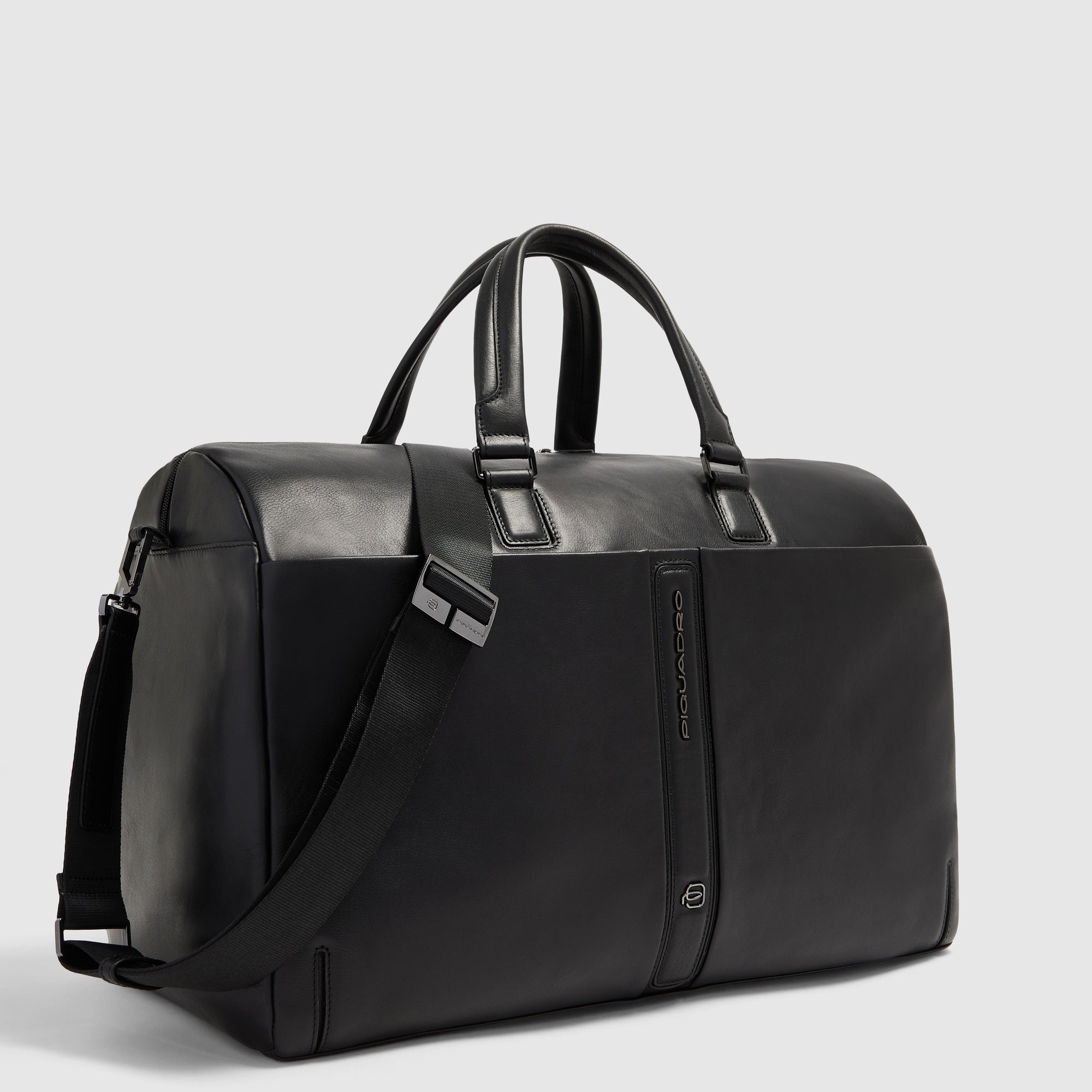 Piquadro Rover Reisetasche Weekender Leder Schwarz Herren