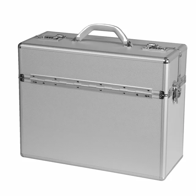 Alumaxx Pilotenkoffer ALPHA Aluminium Silber Zahlenschloss