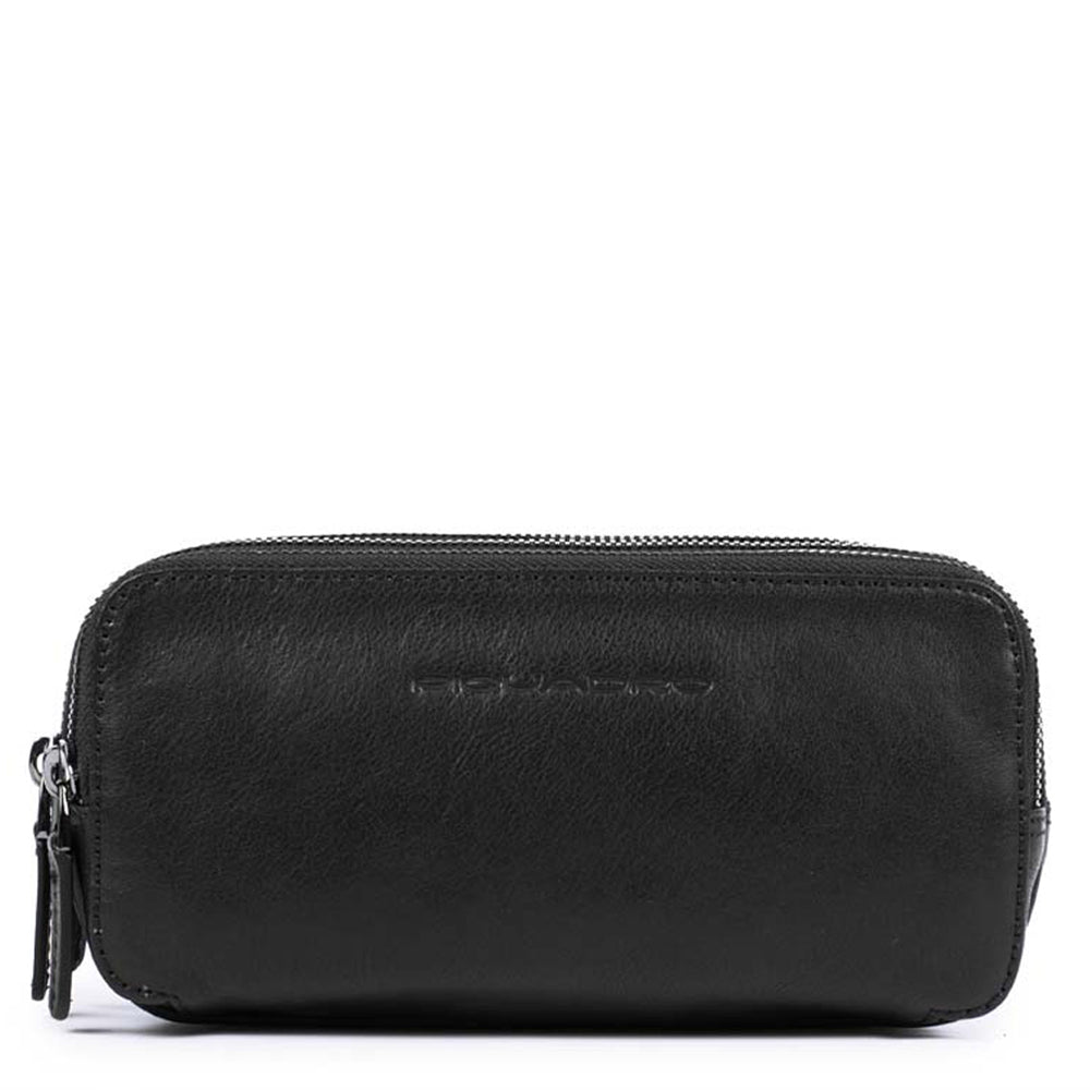 Piquadro Modus Pochette Leder 3 Fächer Schwarz