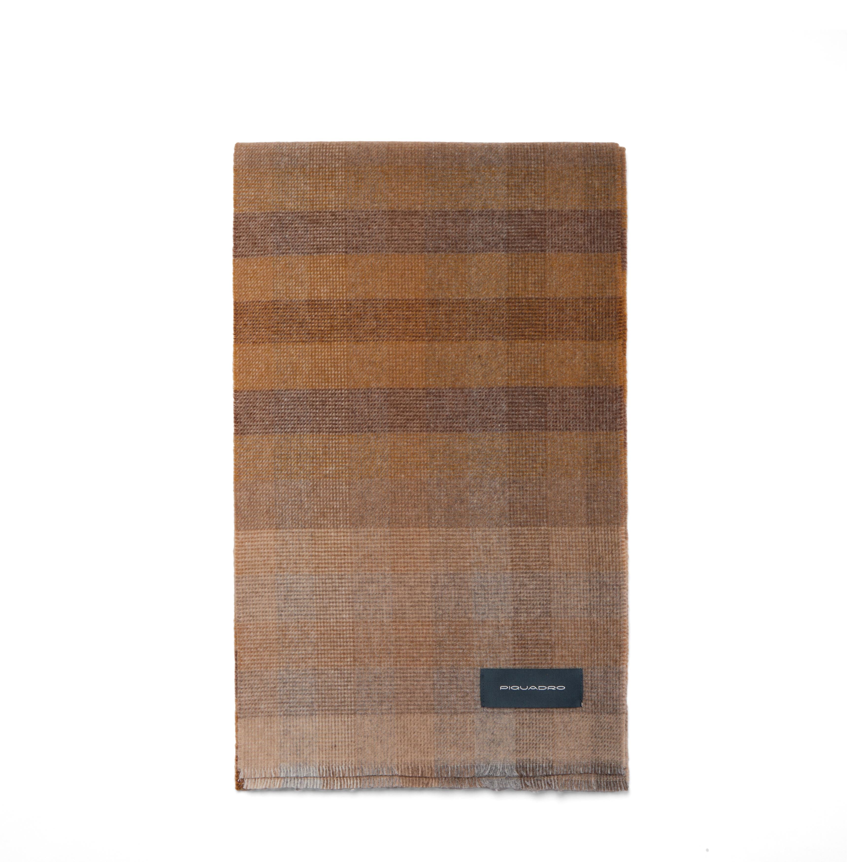 Piquadro Urban Schal Merinowolle 100% Blau Mohair-Effekt