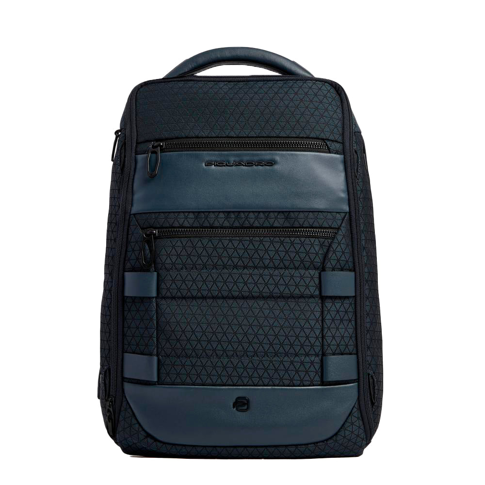 Piquadro Corner 2.0 Reiserucksack modular blau 15,6 Zoll Stoff