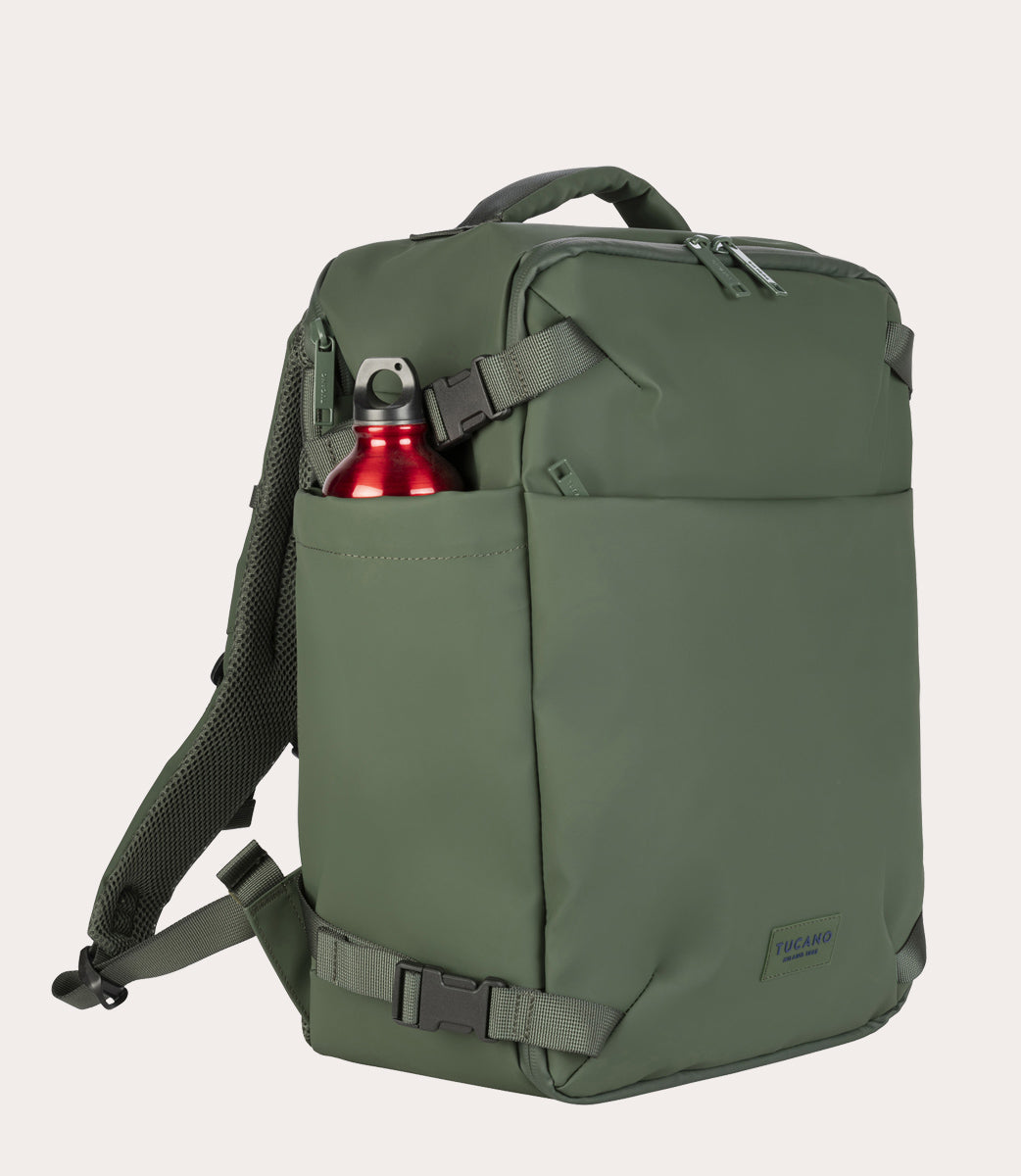 Tucano Tugò Dry Kabinenrucksack 15.6 Zoll Grün Wasserdicht