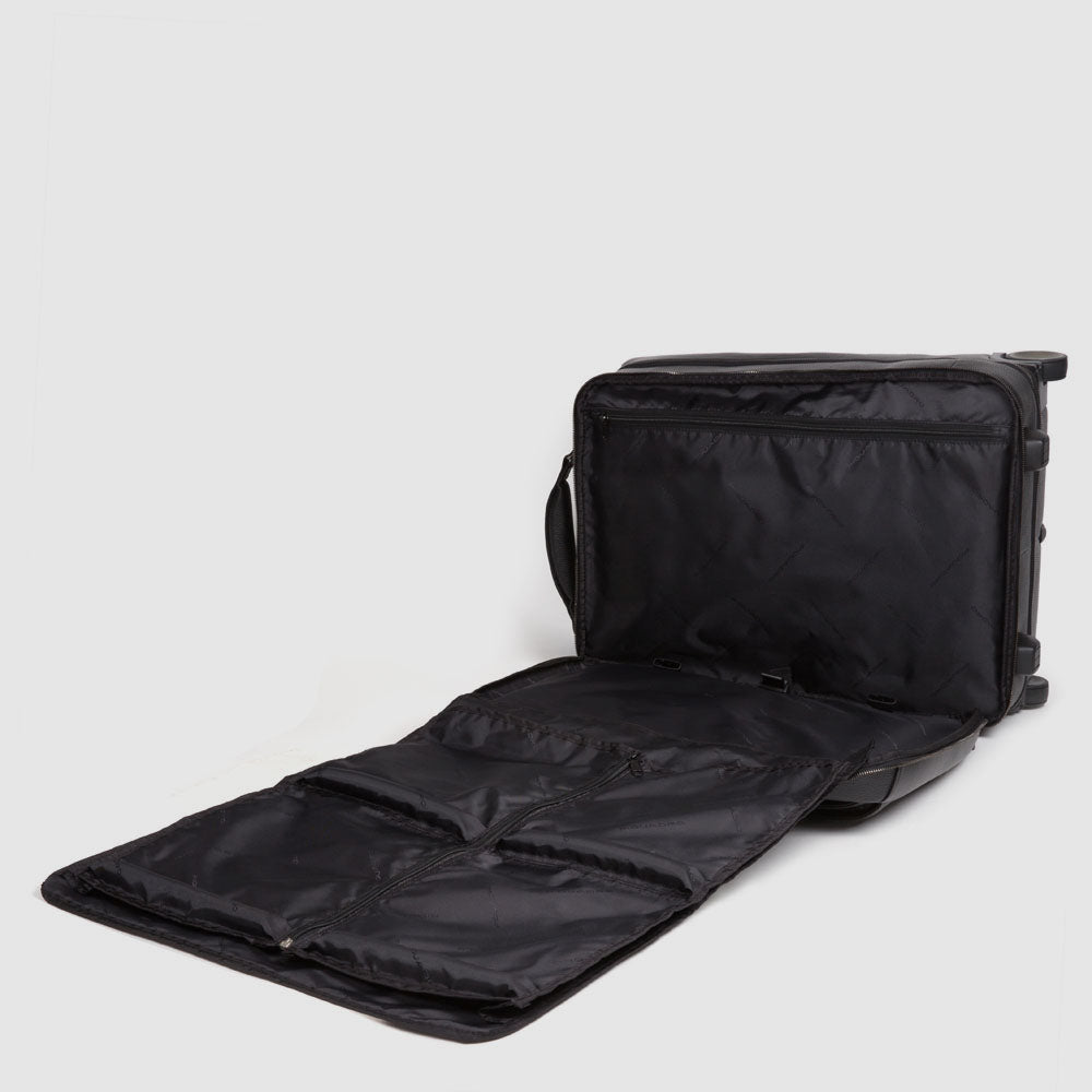 Piquadro PQ-Light Trolley Kabine schwarz Kleidersack