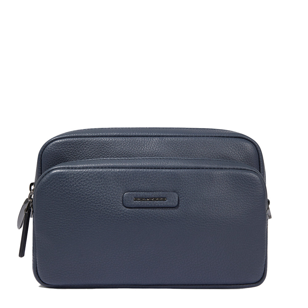 Piquadro Urban Umhängetasche Leder blau Crossbody