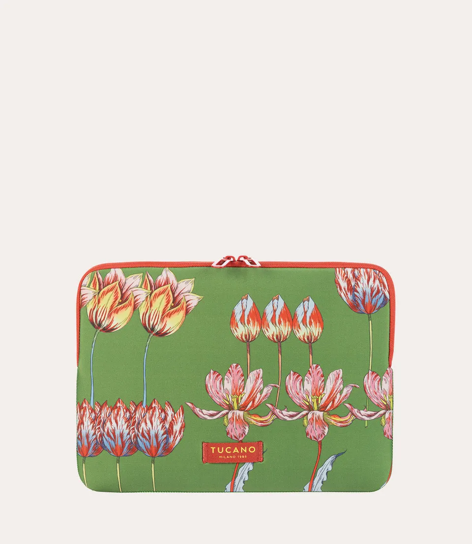 Tucano Schizzo Flora Fiori Hülle 15,6 Zoll Grün Neopren