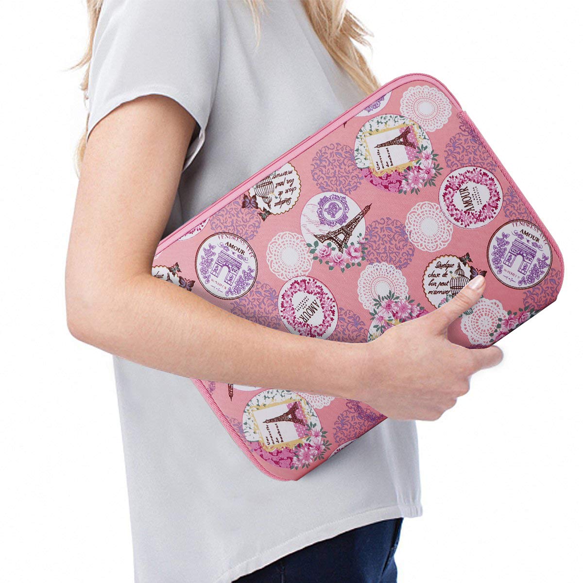 Arvok Basic Laptop Sleeve 13-14 Zoll Rosa Neopren