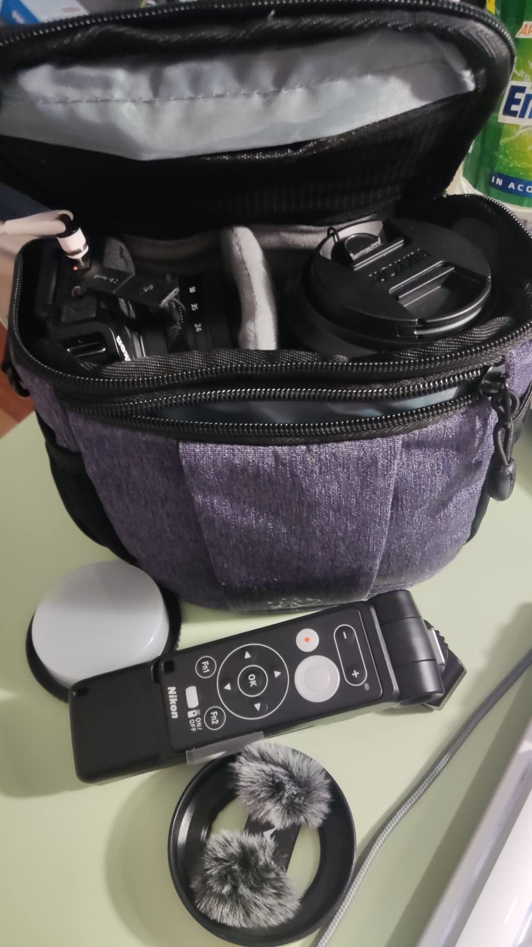 Pedea Fashion Kamerarucksack schwarz Regenschutz
