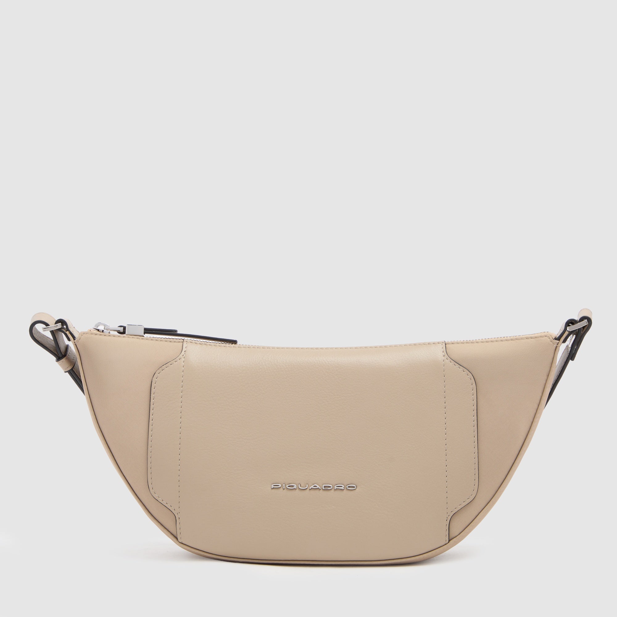 Piquadro Circle Bauchtasche Damen Schwarz RFID Recycling