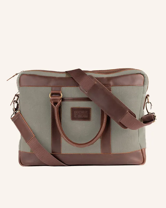 Buckle & Seam Venture Aktentasche Laptoptasche 16 Zoll Blau