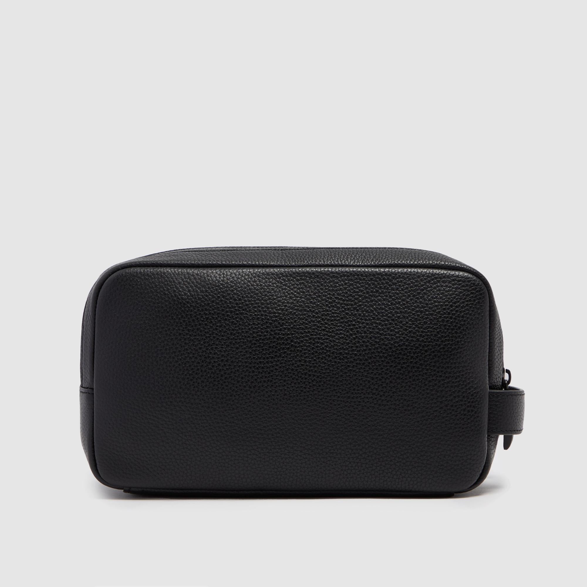 Piquadro x Maserati Beauty Case Leder Herren Schwarz
