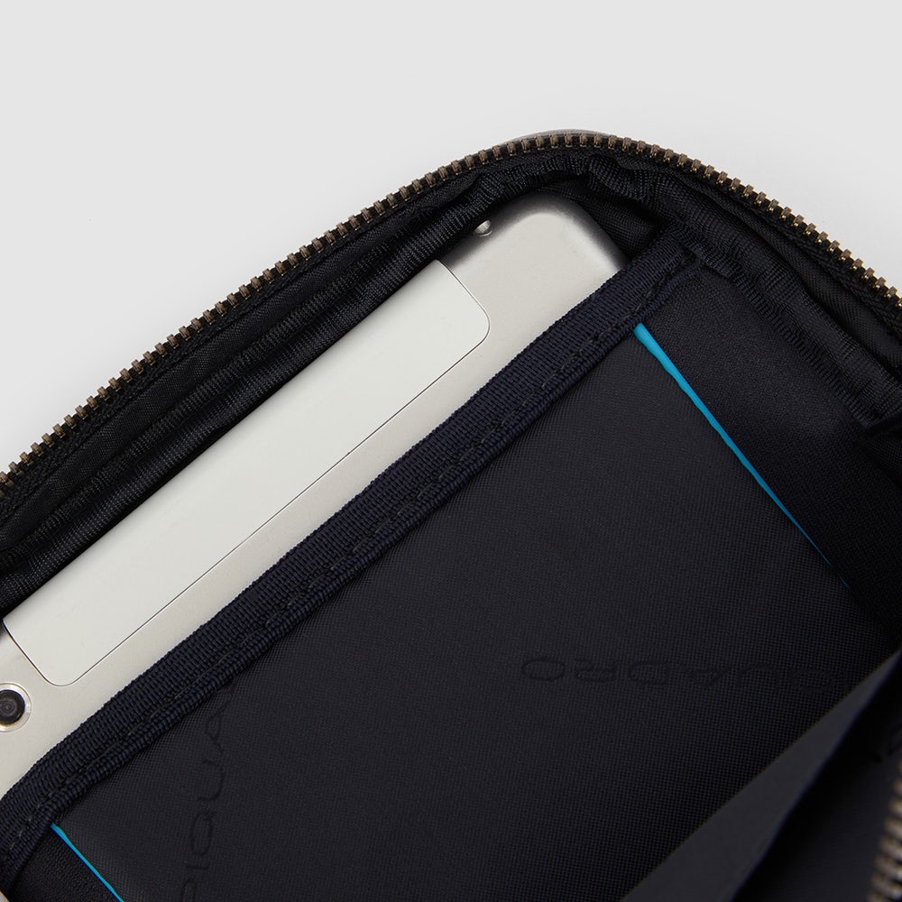 Piquadro Urban Umhängetasche Herren schwarz Leder