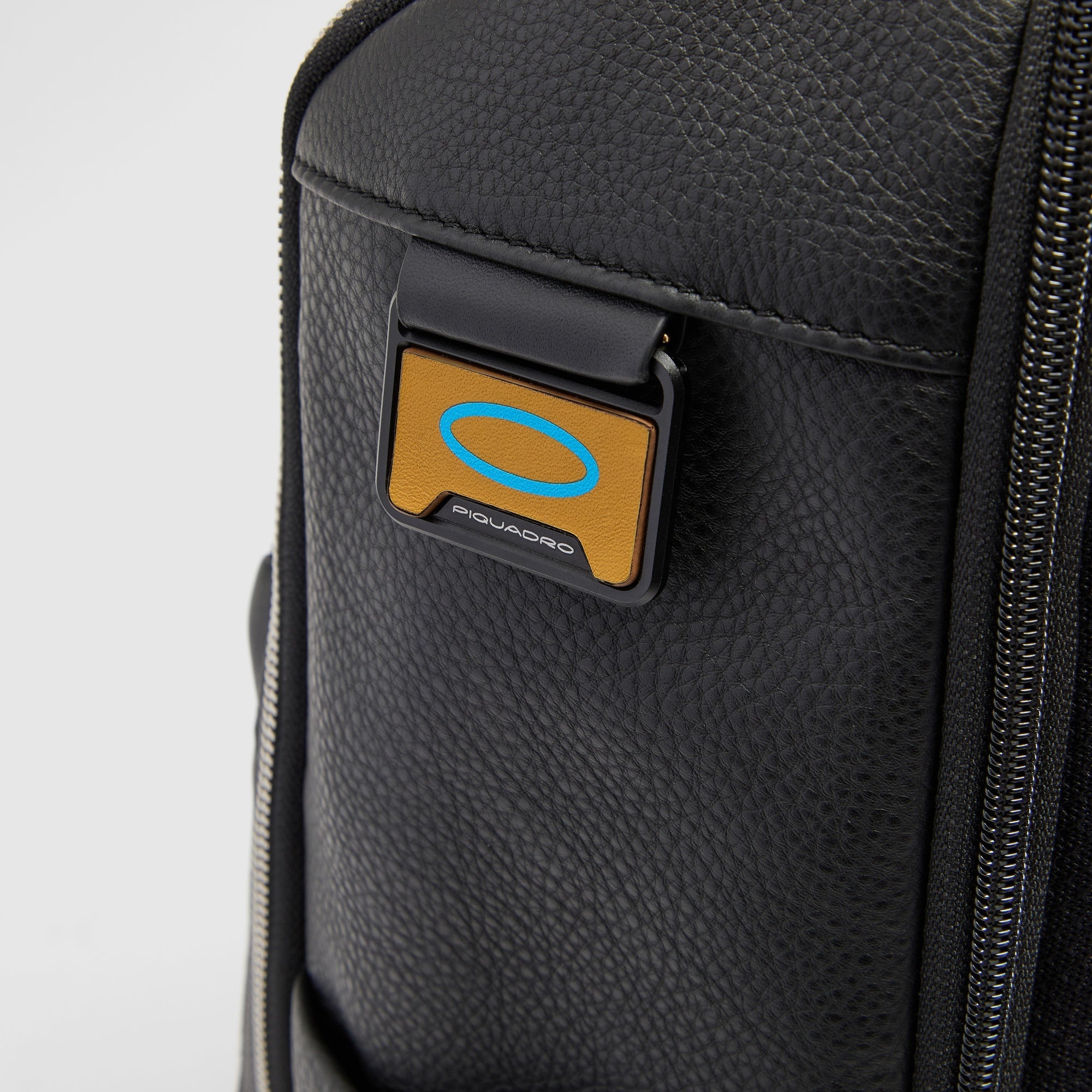 Piquadro Black Square Laptop-Rucksack 15,6 Zoll Schwarz