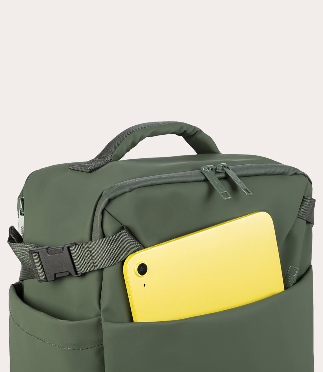 Tucano Tugò Dry Kabinenrucksack 15.6 Zoll Grün Wasserdicht