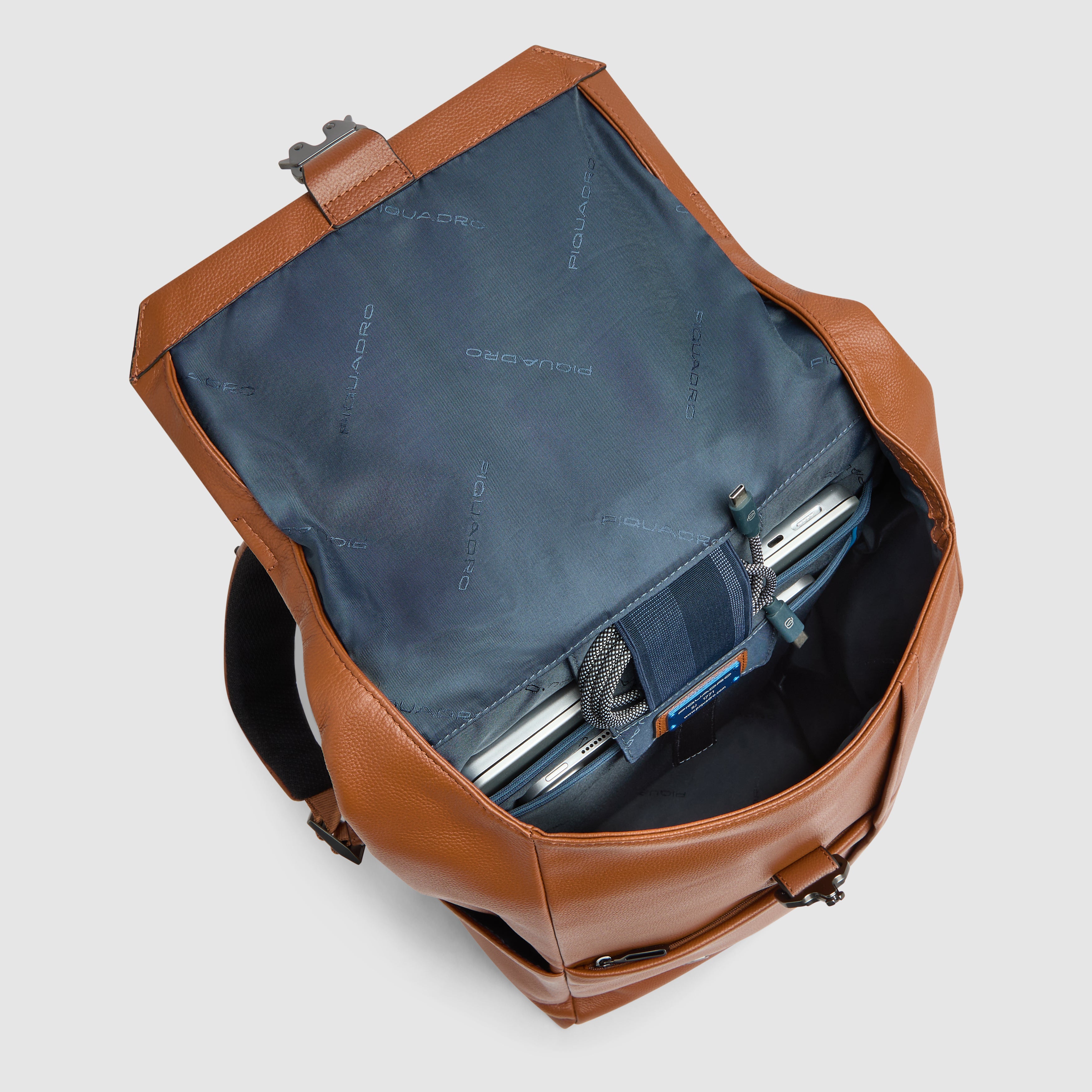Piquadro Black Square Rucksack Leder 14 Zoll VE3