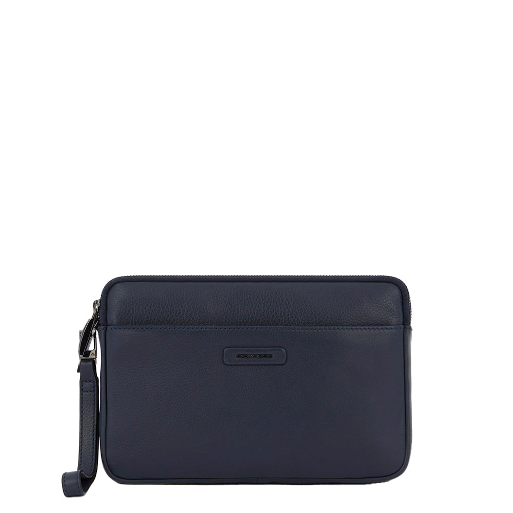 Piquadro Modus POCHETTE Clutch Blau Leder RFID iPad mini