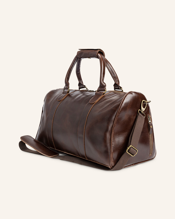 Buckle & Seam Collin Weekender Reisetasche Braun 31L Leder