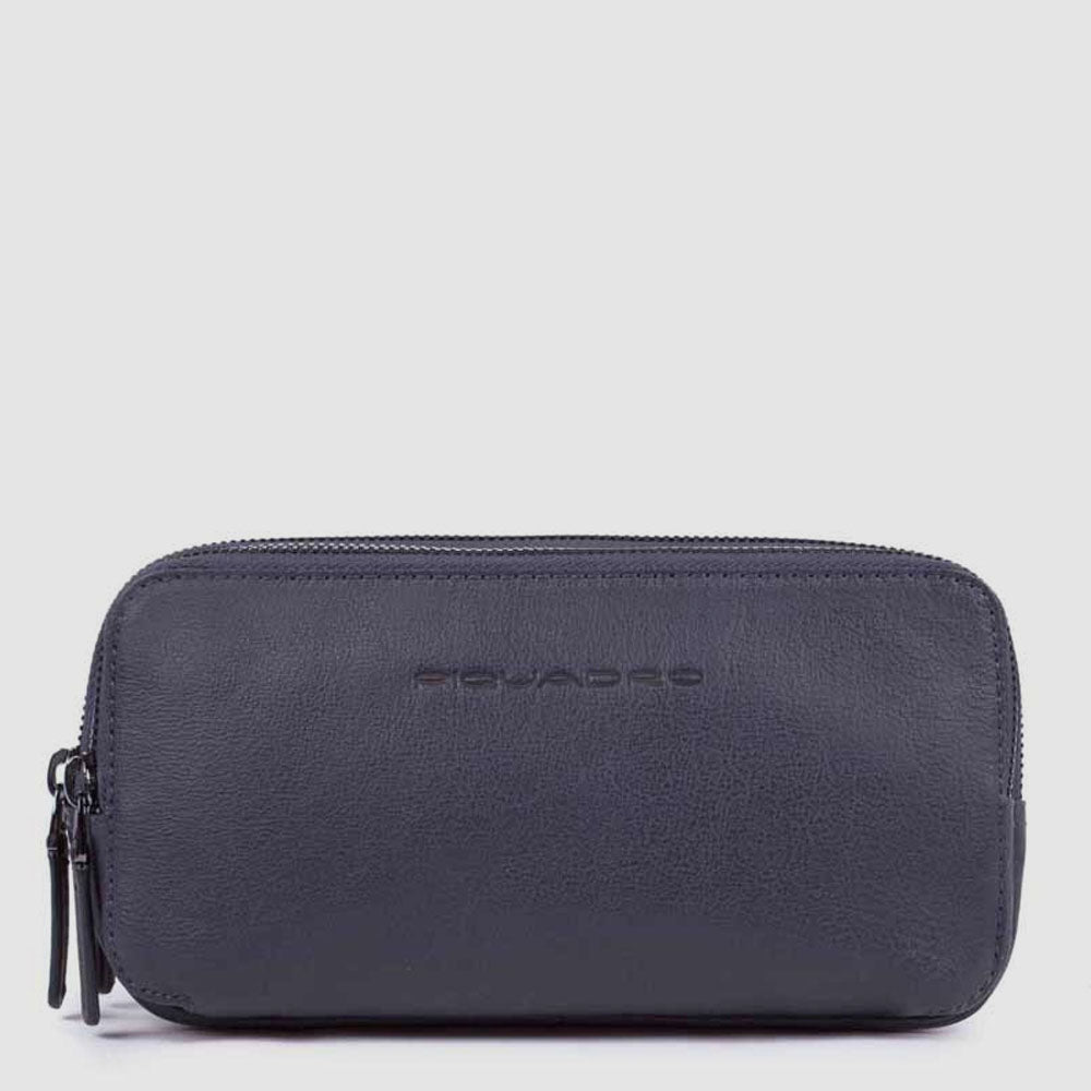 Piquadro Modus Pochette Leder 3 Fächer Schwarz