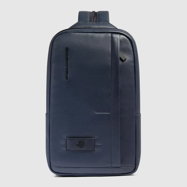 Piquadro Urban Slingbag Herren Leder Schwarz iPad-Fach