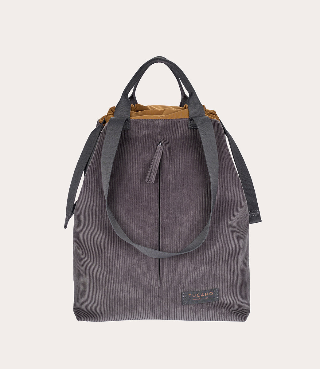 Tucano Carry Corduroy Vertical Shopper Grün Samt
