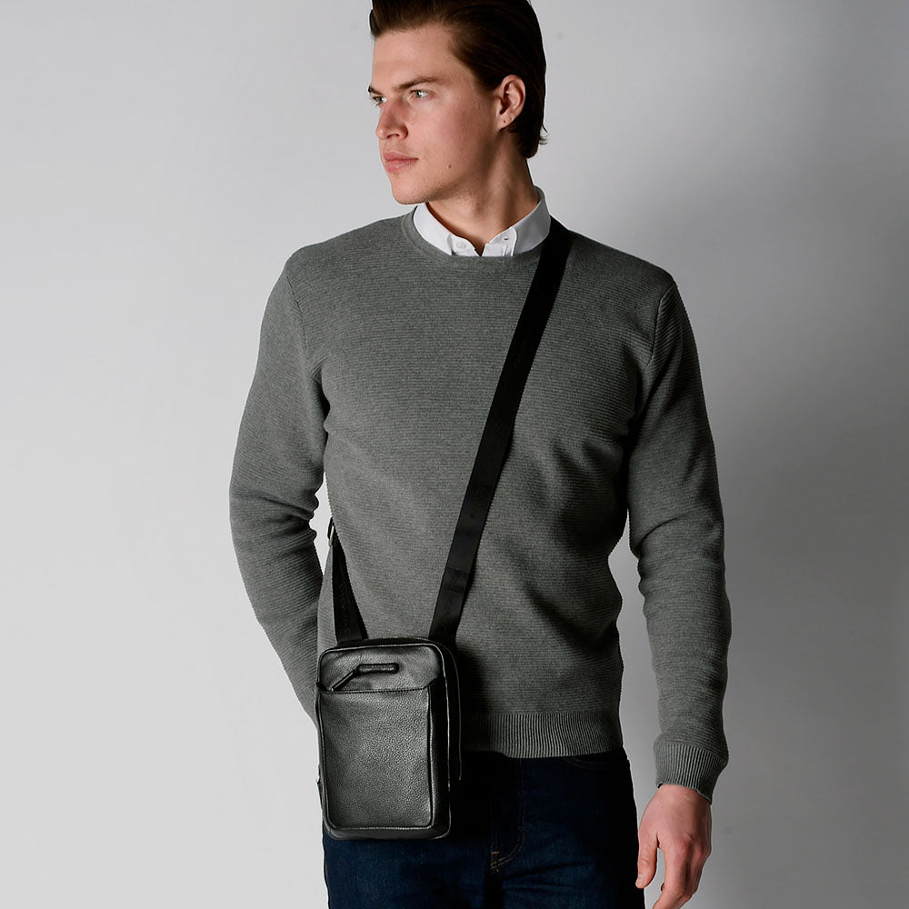 Piquadro Urban Borsello Herren Schwarz iPad mini