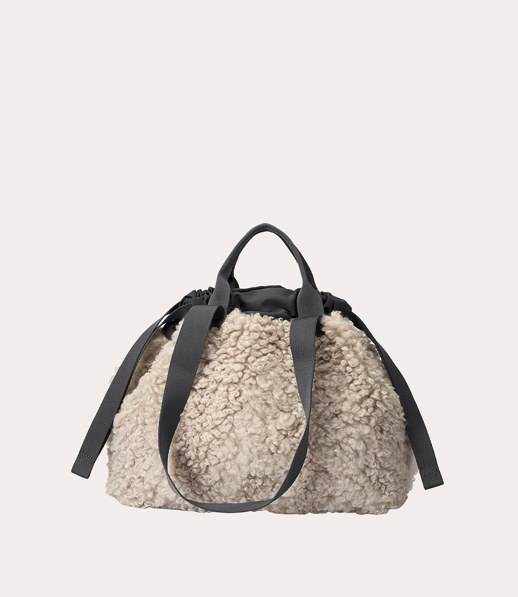 Tucano Carry Sheep Small Shopper Weiß Kunstfell