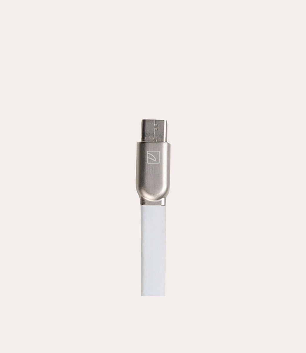 Tucano USB-C Kabel Flach Zink Schwarz Schnellladung