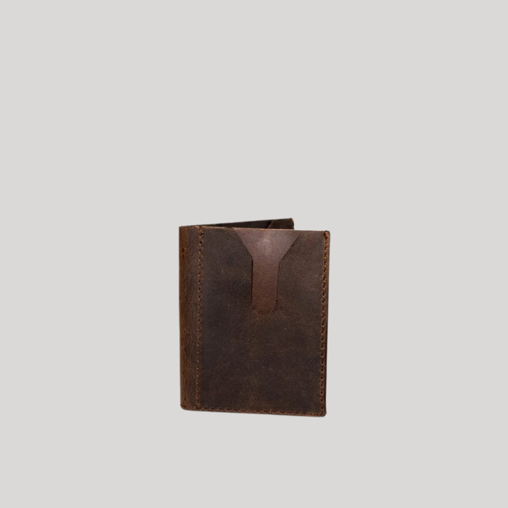 Buckle & Seam Flint Card Holder Leder Black Blue 12 Karten