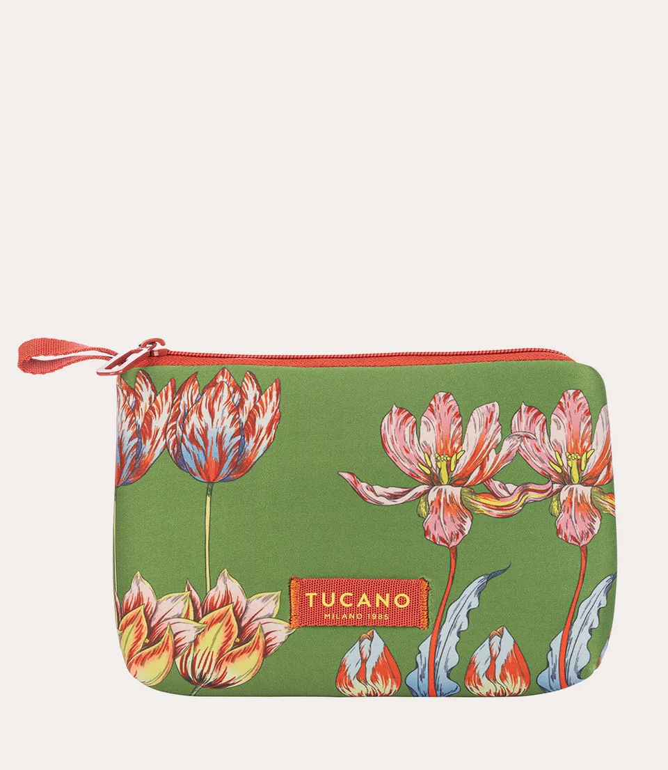 Tucano Schizzo Beautycase Weiß Neopren R-PET