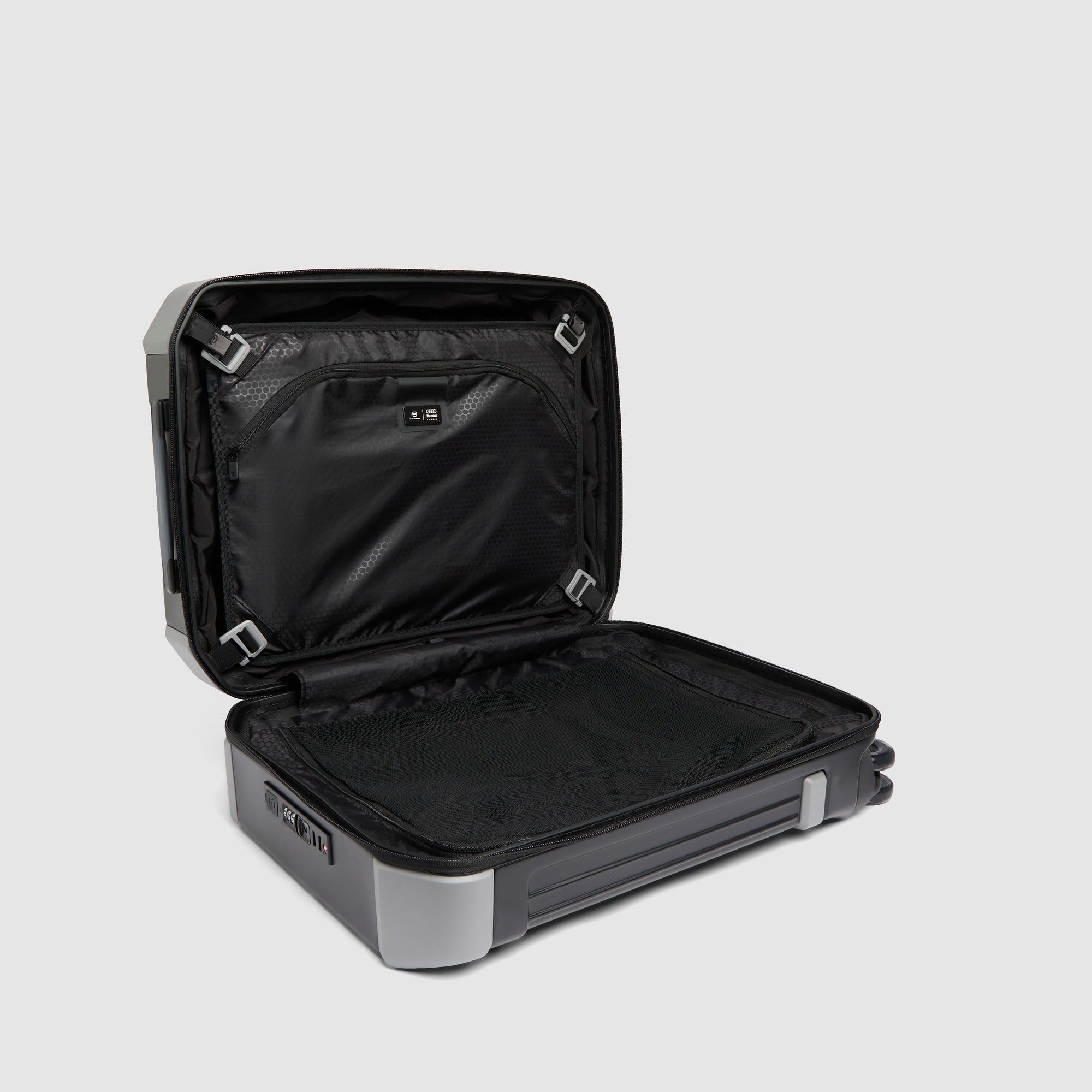 Piquadro PQ-Light Kabinentrolley Schwarz Hartschale 4 Rollen
