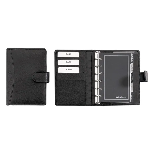 Lightpak Systemplaner A7 Schwarz Kalender 1 Woche 2 Seiten