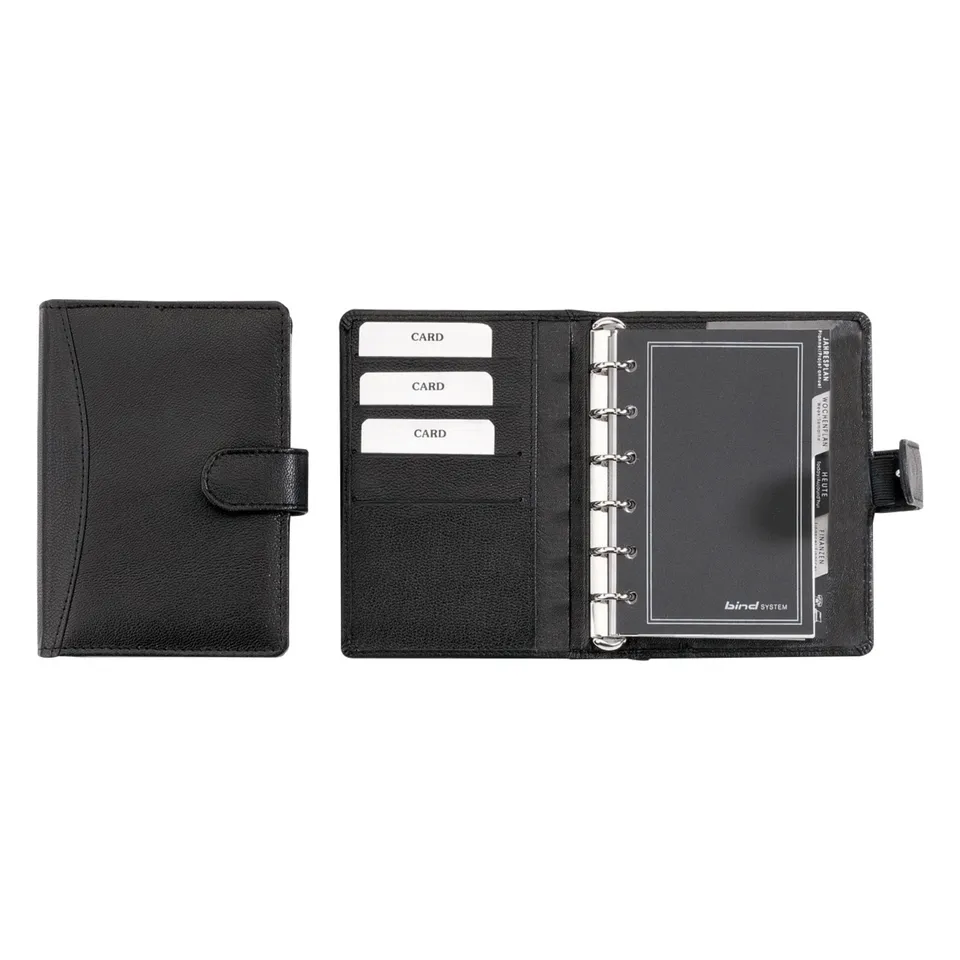 Lightpak Systemplaner A7 Schwarz Kalender 1 Woche 2 Seiten