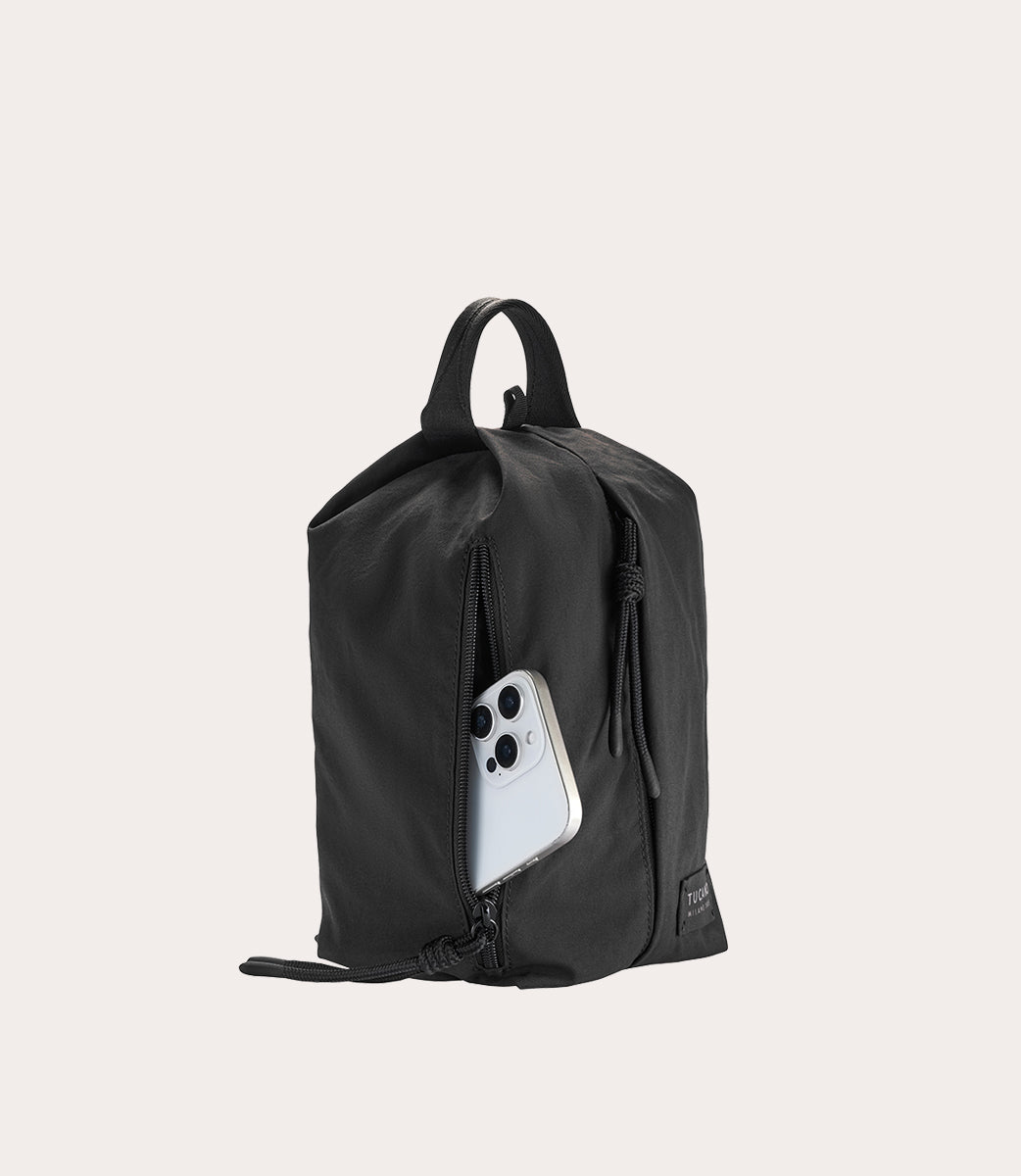 Tucano Laptop Bags Agile Crossbody Small Umhängetasche Schwarz Nylon