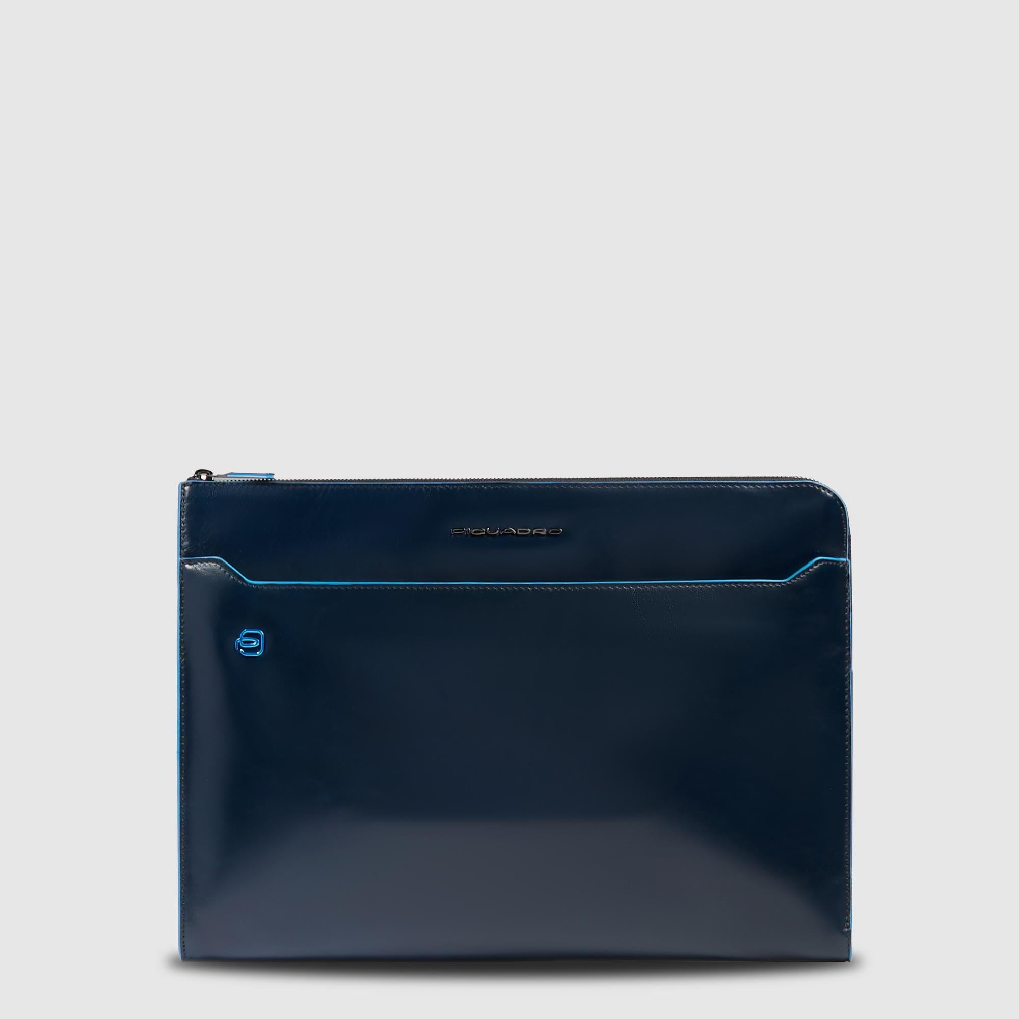 Piquadro Black Square Laptoptasche 13,3 Zoll Leder schwarz