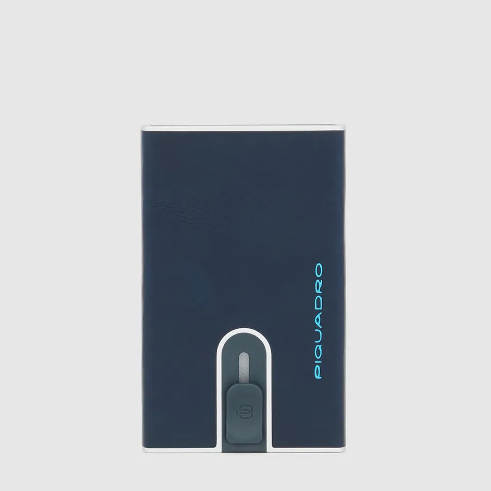 Piquadro Black Square Kartenetui Slider Braun RFID