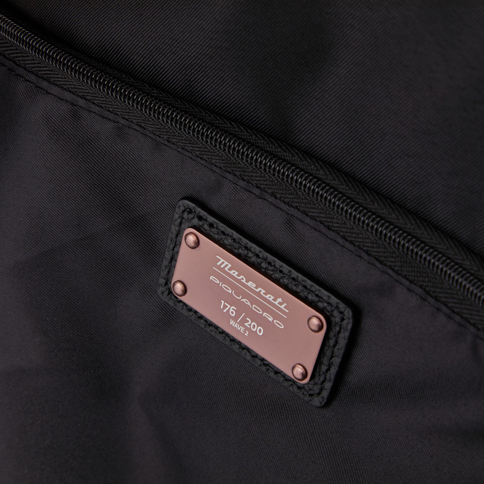 Piquadro Rover x Maserati Reisetasche Leder Schwarz