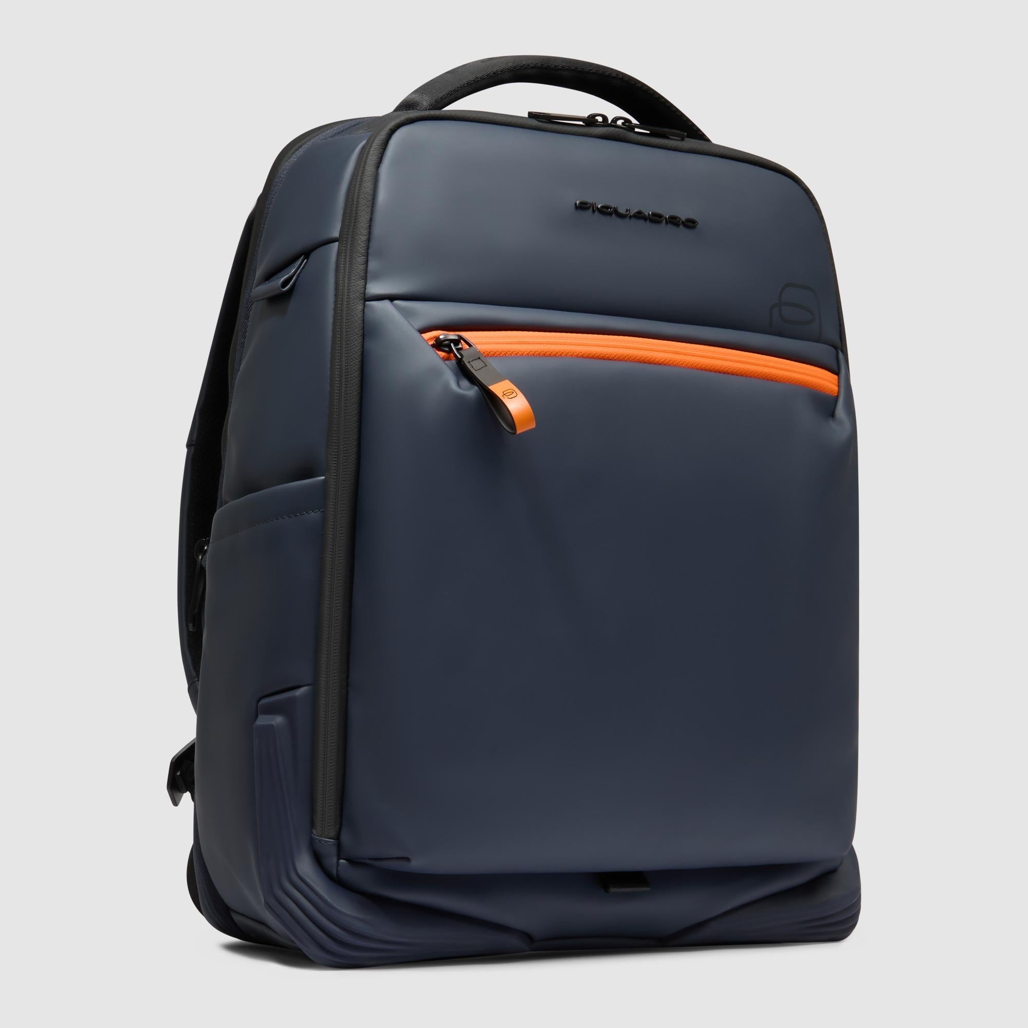 Piquadro Corner 2.0 Reiserucksack Laptop wasserfest Blau