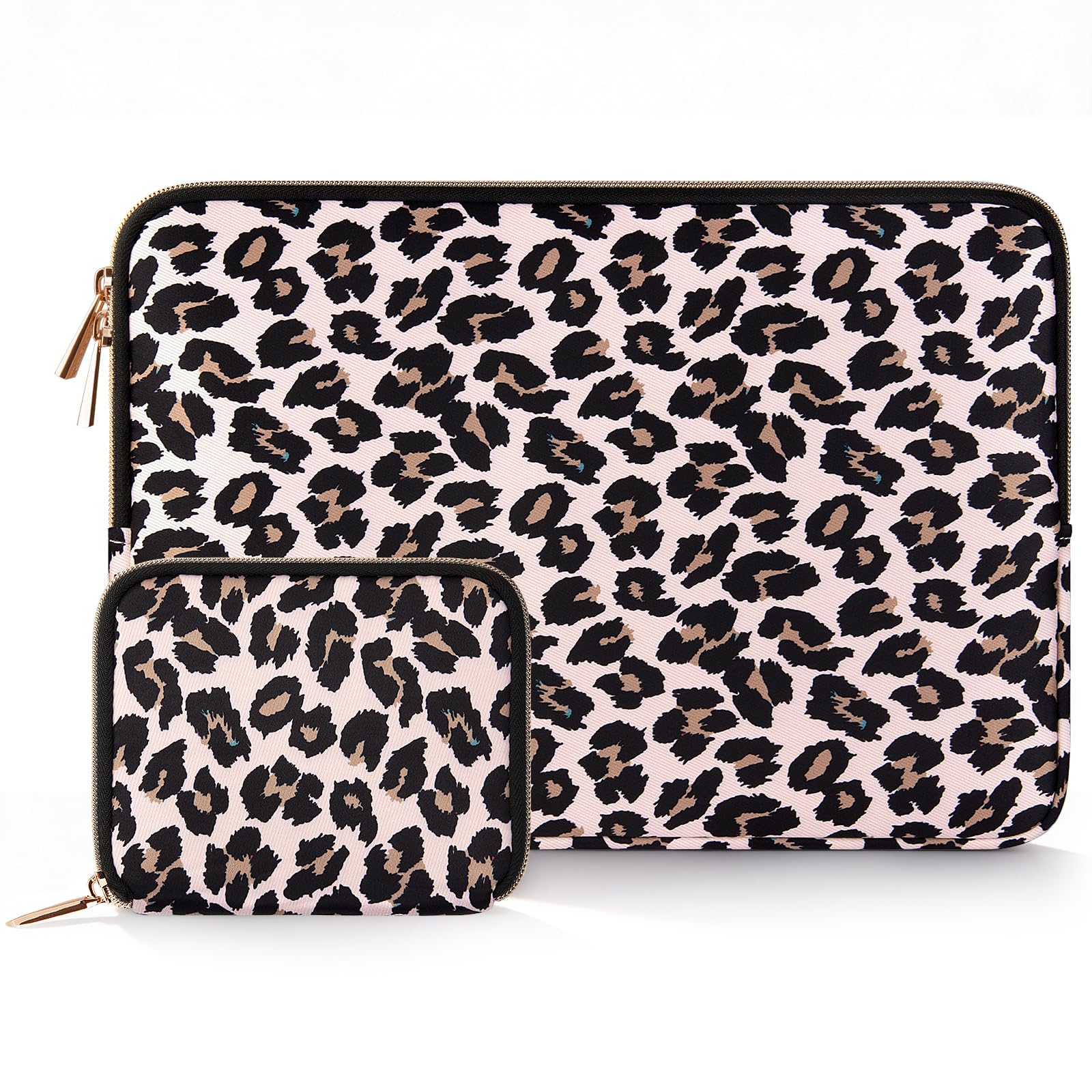 Arvok Basic Laptop Sleeve 13,3 Zoll Rosa Leopardendruck Canvas