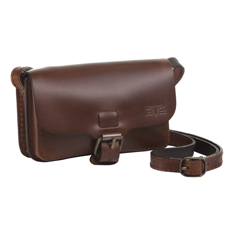 Lightpak Roxy Umhängetasche Sattelleder braun 15 cm